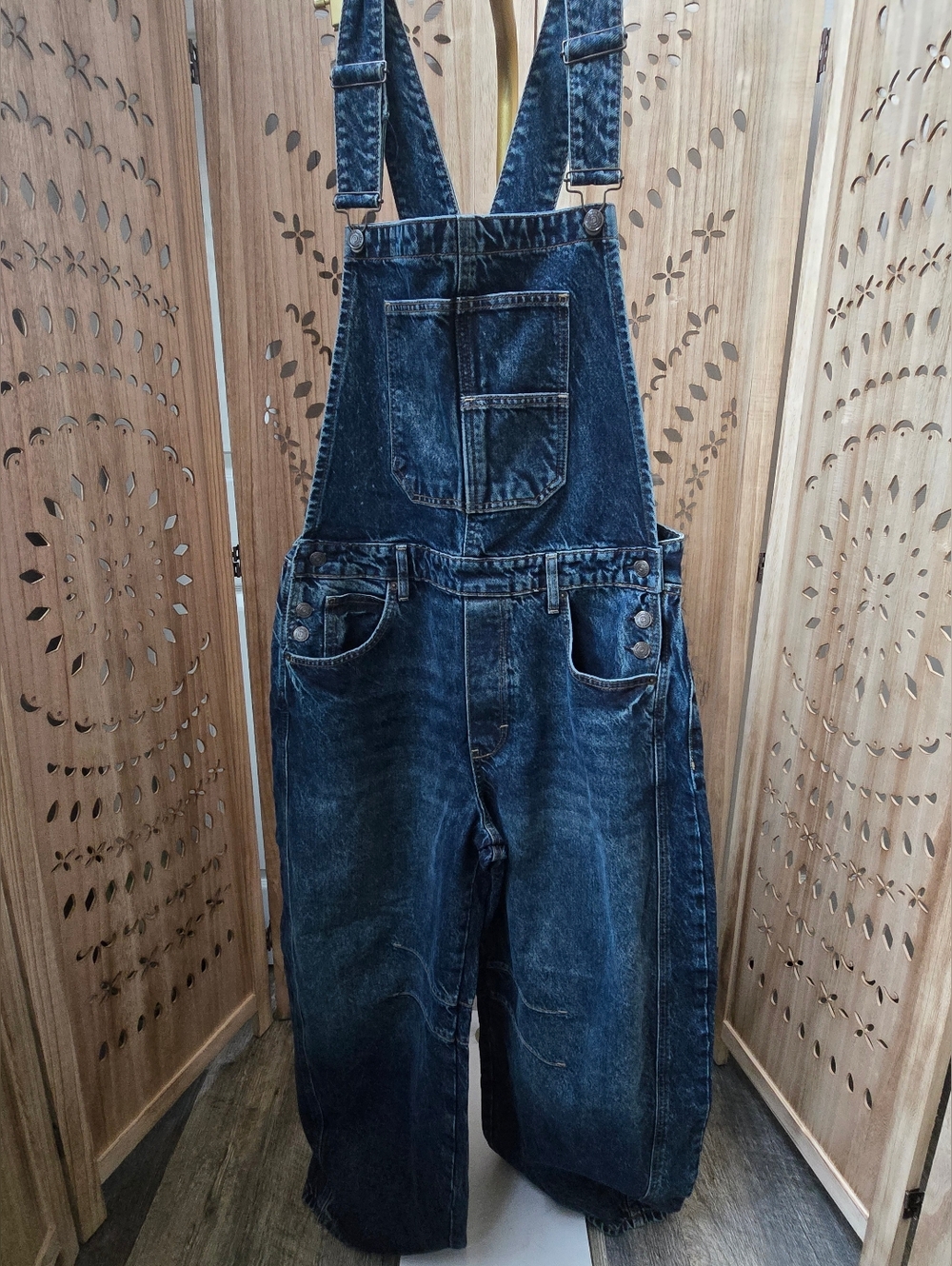 NWOT We The Free Good Luck Barrel Overalls~ Deep End - Picture 4 of 13